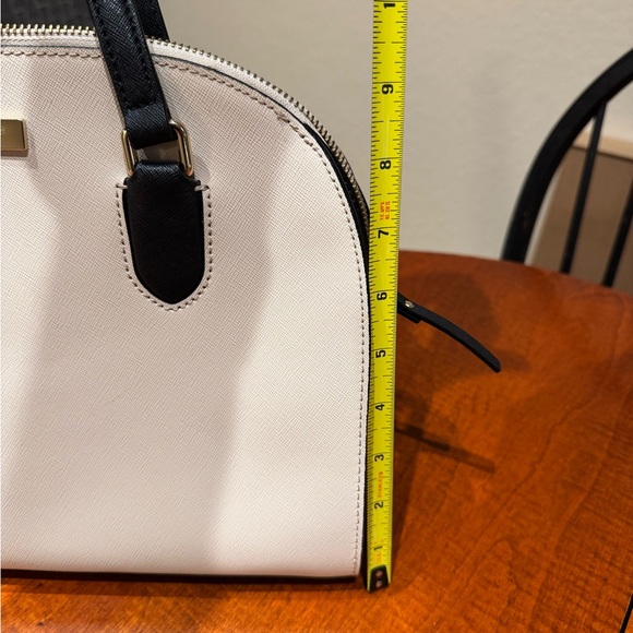 Kate Spade Cream and Black Satchel Dome-Shaped Elegance - Picture 12 of 13